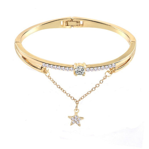 Jewelry WholesaleWholesale Yunjin Five-pointed Star Diamond Fashion Crystal Bracelet JDC-BT-YunJ002 Bracelet 云锦 %variant_option1% %variant_option2% %variant_option3%  Factory Price JoyasDeChina Joyas De China