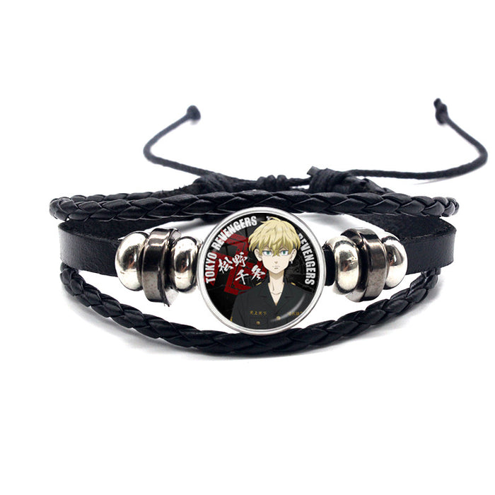 Wholesale Accessories Leather Adjustable Strap Bracelet MOQ≥2 (M) JDC-BT-YanY003