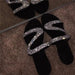 Jewelry WholesaleWholesale Rhinestone Z Shape Summer Flat Open Toe Roman Women Slippers JDC-SD-WeiX001 Sandal 蔚禧 %variant_option1% %variant_option2% %variant_option3%  Factory Price JoyasDeChina Joyas De China