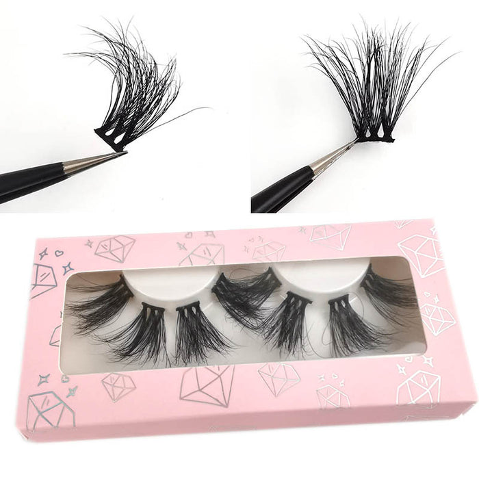 Jewelry WholesaleWholesale segmented false eyelashes natural three-dimensional mink hair MOQ≥3 JDC-EY-XLin006 eyelashes 馨琳 %variant_option1% %variant_option2% %variant_option3%  Factory Price JoyasDeChina Joyas De China