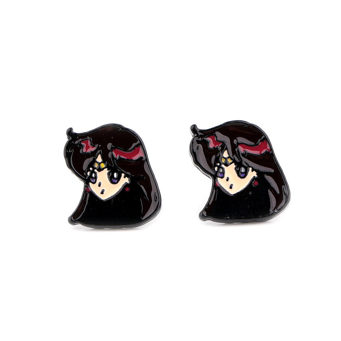 Wholesale Earring Alloy Cute Cartoon Cat Stud Earrings (M) JDC-ES-kubei010