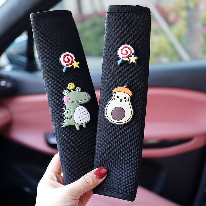 Wholesale Car Seat Belt Shoulder Guard Ice Silk Cute Cartoon MOQ≥2 JDC-CA-YueRan001