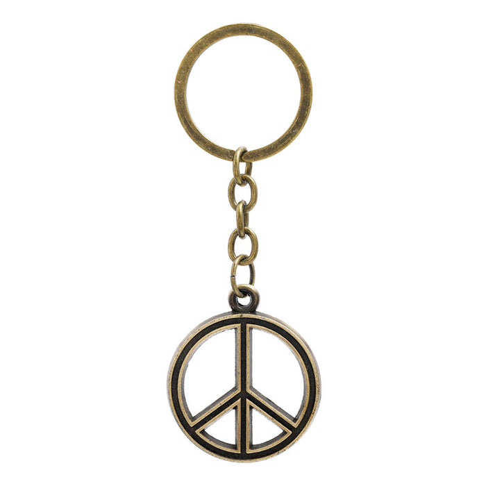 Wholesale Peace Sign Mask Alloy Iron Keychain JDC-KC-PK001