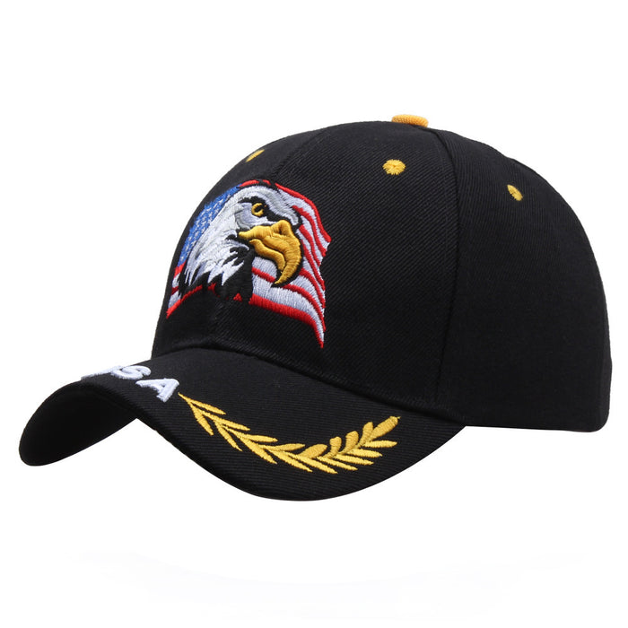 Wholesale Eagle American Flag Pentagram Embroidered Baseball Cap JDC-FH-PDai010