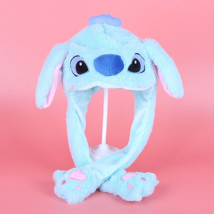 Wholesale Hat Rabbit Velvet Cute Cartoon Hat with Moving Ears MOQ≥3 (M) JDC-FH-KaiNuo001