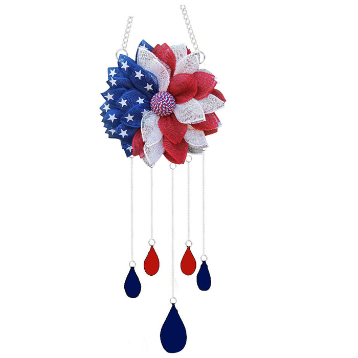 Wholesale 4th of July Independence Day Seven Star Ladybug Wind Chime Decorations MOQ≥2 JDC-DC-MinD001