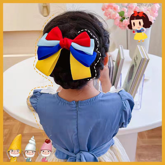 Wholesale princess bow ribbon hairpin for girls JDC-HC-DR003