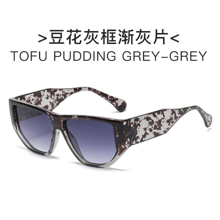 Wholesale Sunglasses PC Polygon Futuristic Floral Color JDC-SG-YuX013