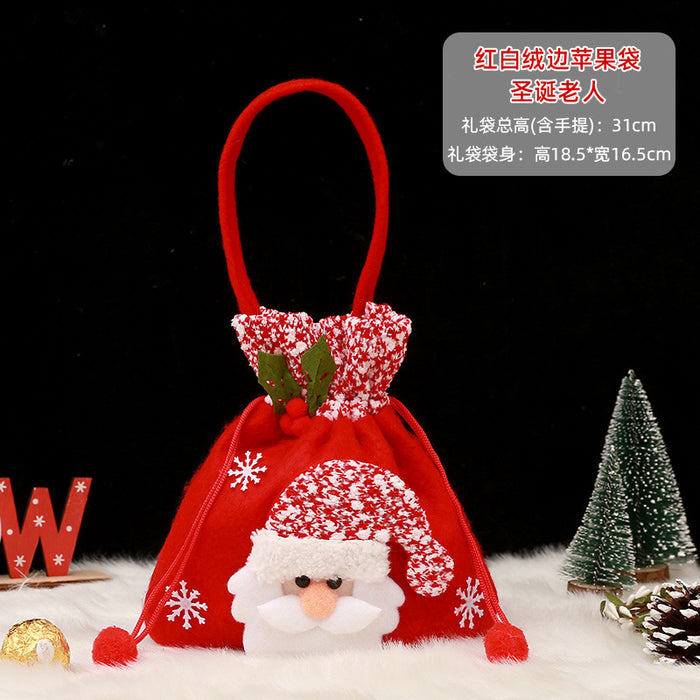 Wholesale Gift Box Christmas Apple Bag Round Bunch Mouth Gift Bag MOQ≥2 JDC-GB-QiaoC002