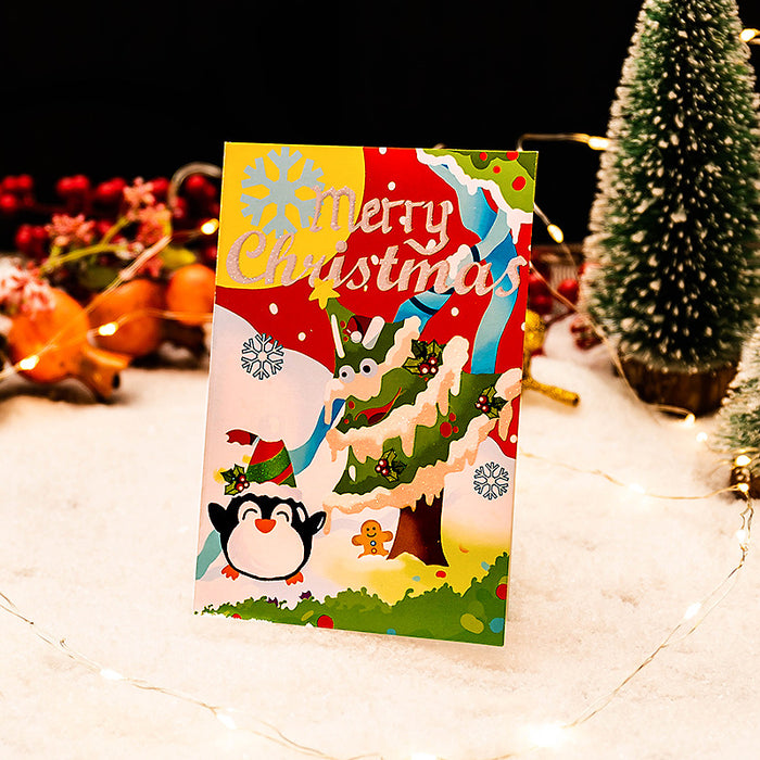 Wholesale Greeting Cards Christmas Greeting Cards Creative Crystal MOQ≥10 JDC-GC-YiHONG004