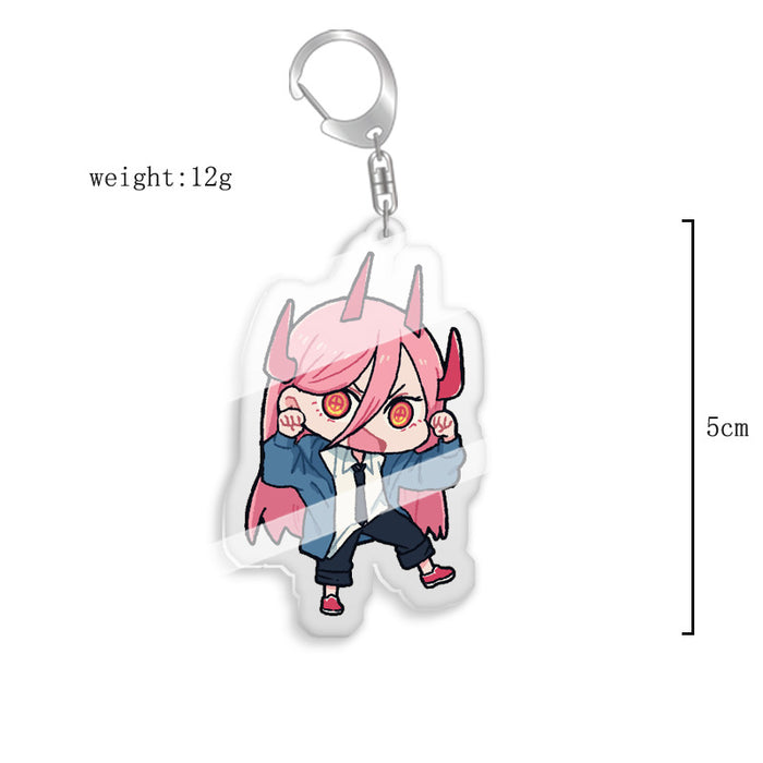 Wholesale Keychain Peripheral Double Sided Acrylic Transparent Cartoon Pendant (M) MOQ≥2 JDC-KC-XCai007