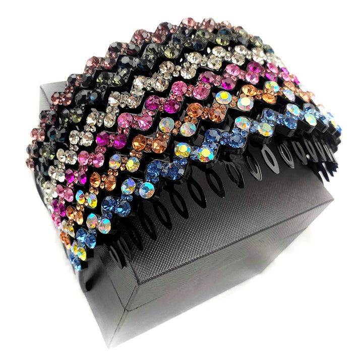 Wholesale Headband Rhinestone Resin MOQ≥10 JDC-HD-TaoQ001