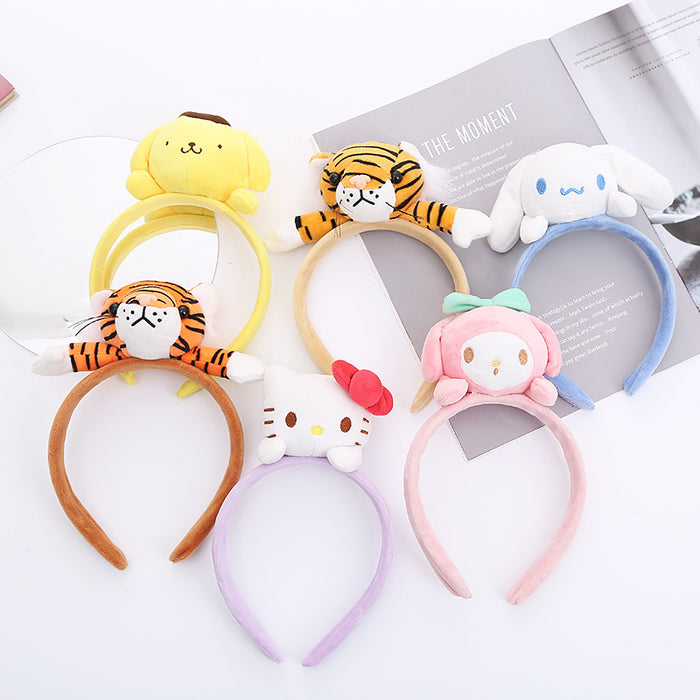 Wholesale headband cloth cartoon girl plush MOQ≥2 JDC-HD-MiaoKe002