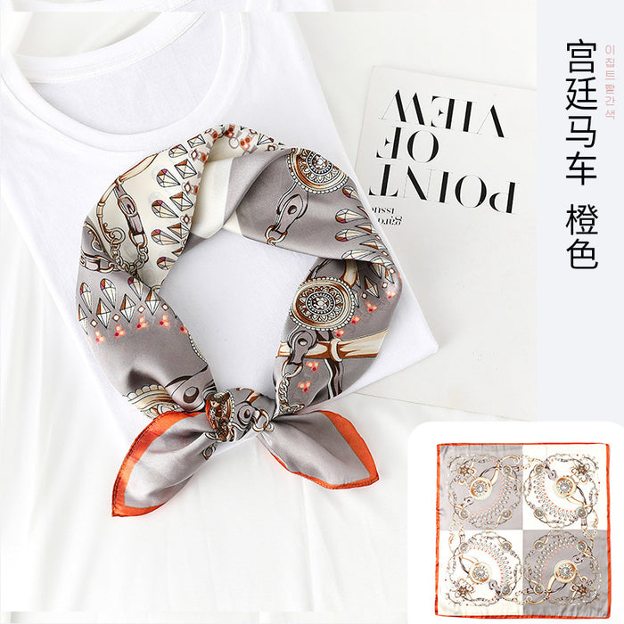 Jewelry WholesaleWholesale fantasy summer little silk scarf women MOQ≥2 JDC-SS-SYue003 Silk Scarf 丝悦 %variant_option1% %variant_option2% %variant_option3%  Factory Price JoyasDeChina Joyas De China