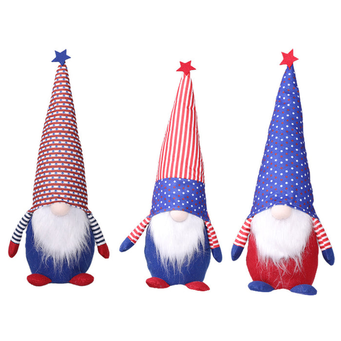 Wholesale 4th of July Independence Day Decorations Flag Faceless Old Man Doll Ornament MOQ≥2 JDC-OS-SY001