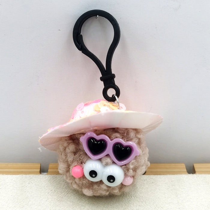 Jewelry WholesaleWholesale Cartoon Briquette Pixie Hairball Keychain MOQ≥2 JDC-KC-QiShi010 Keychains 奇释 %variant_option1% %variant_option2% %variant_option3%  Factory Price JoyasDeChina Joyas De China