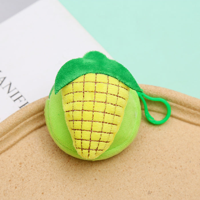 Wholesale keychain small fresh cute cartoon fruit coin purse MOQ≥6 JDC-KC-XiaoKe010