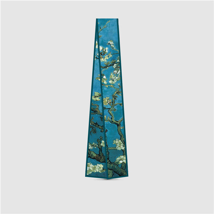 Jewelry WholesaleWholesale oil painting series simulation silk tie bag tied hair long silk scarf MOQ≥2 JDC-SS-TuYou003 Silk Scarf 图优 %variant_option1% %variant_option2% %variant_option3%  Factory Price JoyasDeChina Joyas De China