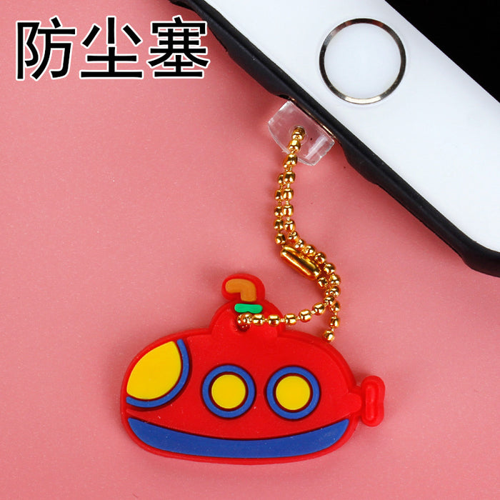 Wholesale Mobile Phone Dust Plug PVC Cute Car Airplane Pendant MOQ≥3 JDC-PC-ZhongJ009