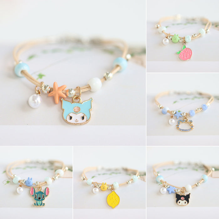 Wholesale Bracelet Alloy Ceramic Cartoon Hand Strap MOQ≥2 (S) JDC-BT-YiXiang002