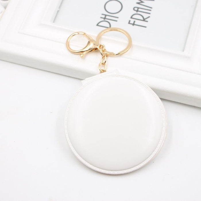 Jewelry WholesaleWholesale 10 colors double sided small mirror keychain JDC-KC-Zuge054 Keychains 祖格 %variant_option1% %variant_option2% %variant_option3%  Factory Price JoyasDeChina Joyas De China