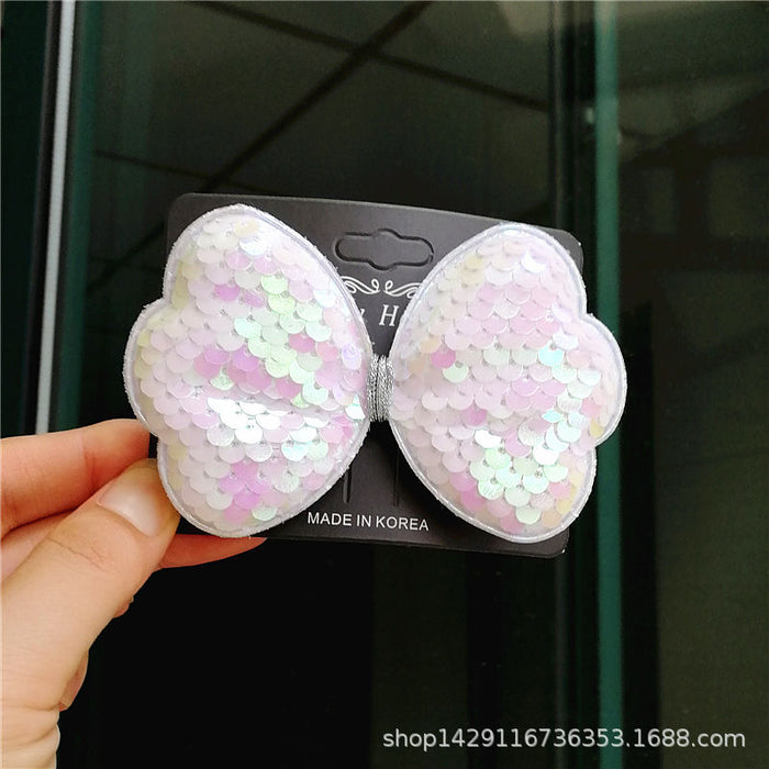 Jewelry WholesaleWholesale Kids Cute Bow Colorful Big Sequin Hair Clip JDC-HC-Manlun003 Hair Clips 漫沦 %variant_option1% %variant_option2% %variant_option3%  Factory Price JoyasDeChina Joyas De China