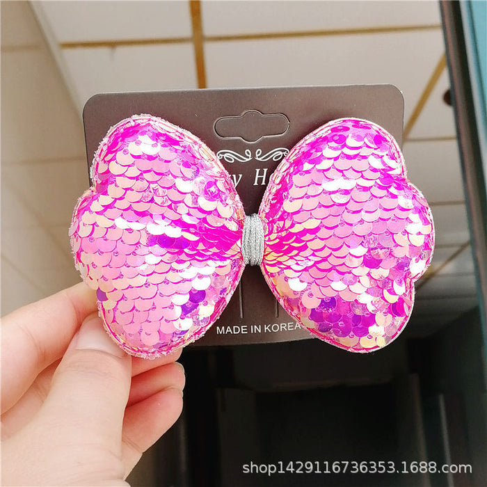 Jewelry WholesaleWholesale Kids Cute Bow Colorful Big Sequin Hair Clip JDC-HC-Manlun003 Hair Clips 漫沦 %variant_option1% %variant_option2% %variant_option3%  Factory Price JoyasDeChina Joyas De China