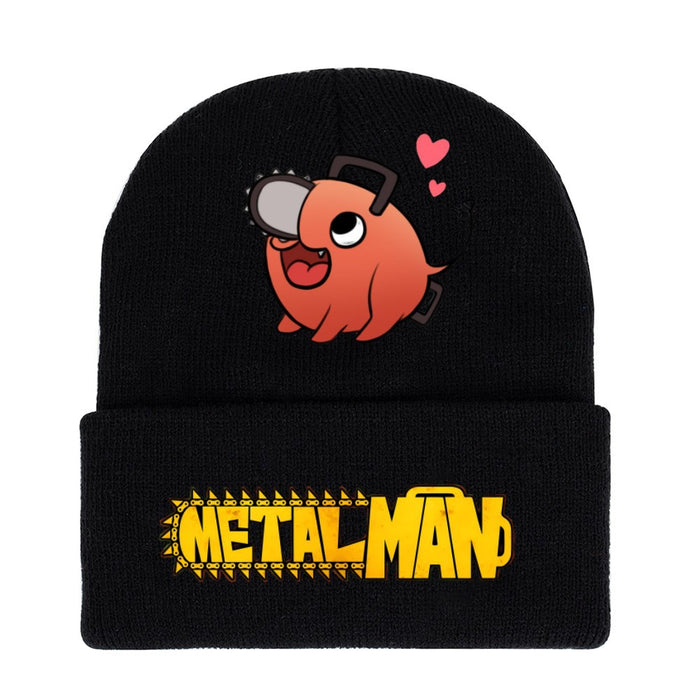 Wholesale Hat Acrylic Warm Cartoon Printing Roll Brim Knit Hat (M) JDC-FH-WDM008