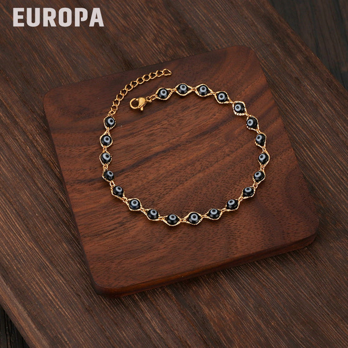 Jewelry WholesaleWholesale eye bead stainless steel bracelet JDC-BT-Oulb001 Bracelet 欧罗巴 %variant_option1% %variant_option2% %variant_option3%  Factory Price JoyasDeChina Joyas De China