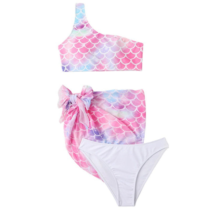 Jewelry WholesaleWholesale Split Fish Scale Print Bikini Three Piece Set JDC-SW-YWXN008 Swimwear 伊琬轩娜 %variant_option1% %variant_option2% %variant_option3%  Factory Price JoyasDeChina Joyas De China