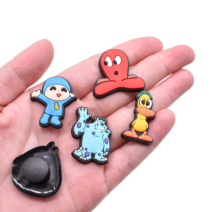 Wholesale Croc Charms Random 100pcs Cartoon Cute PVC DIY Accessories JDC-CCS-RYY068