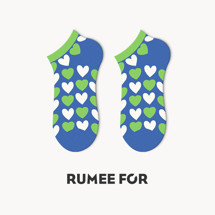 Wholesale deer rice cartoon socks women's socks summer shallow mouth MOQ≥5 JDC-SK-JXuan001