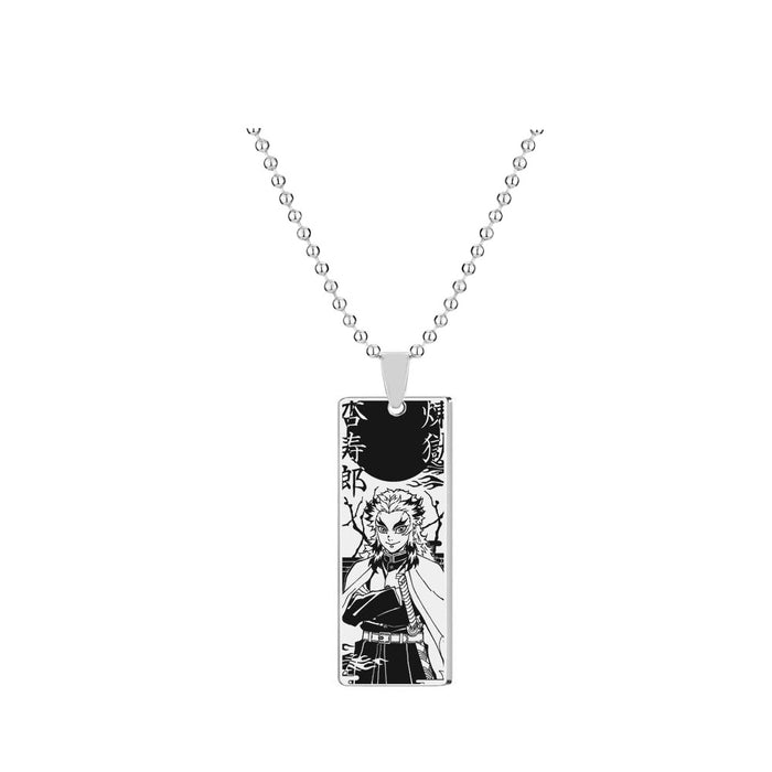 Wholesale Cute Nedouzi Character Stainless Steel Laser Necklace (M) JDC-NE-GSGR004