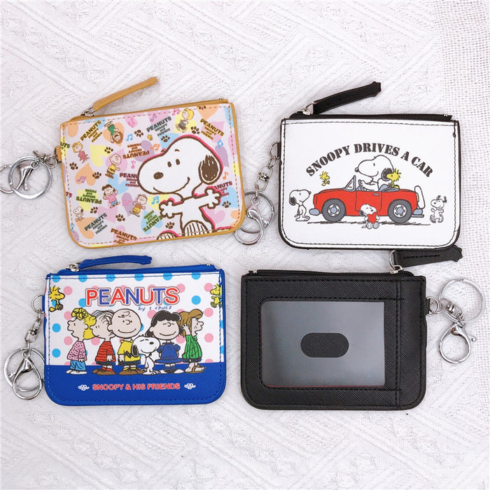 Wholesale Cartoon PU Card Holder Coin Purse Keychain (M) JDC-KC-YaLL009