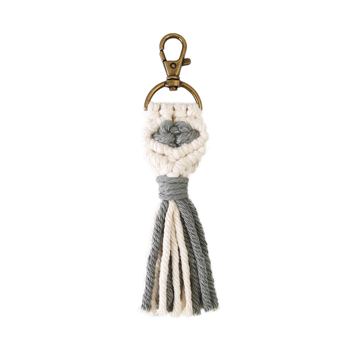 Wholesale Rope Boho Vintage Flow Hand Woven Sue Keychain MOQ≥2 JDC-KC-JM041