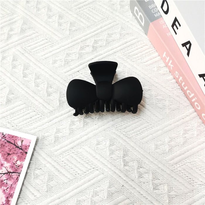 Wholesale Resin Frosted Bow Shark Clip Hair Clip MOQ≥2 JDC-HC-KEZ002