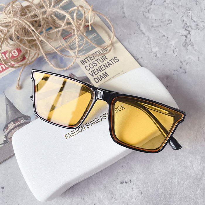 Wholesale square frame sunglasses same style street glasses MOQ≥2 JDC-SG-GuangD017