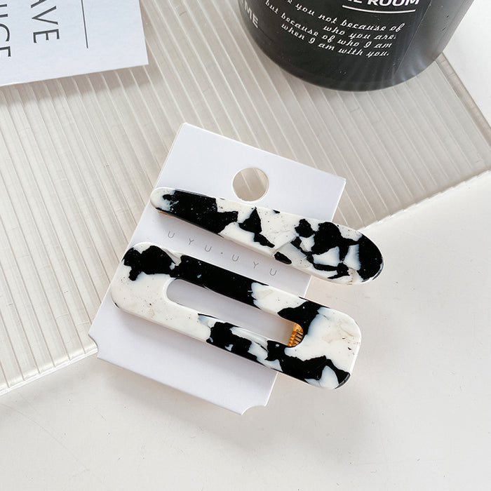 Jewelry WholesaleWholesale cow color series black and white medium hollow hairpin JDC-HC-Dduow104 Hair Clips 朵薇 %variant_option1% %variant_option2% %variant_option3%  Factory Price JoyasDeChina Joyas De China