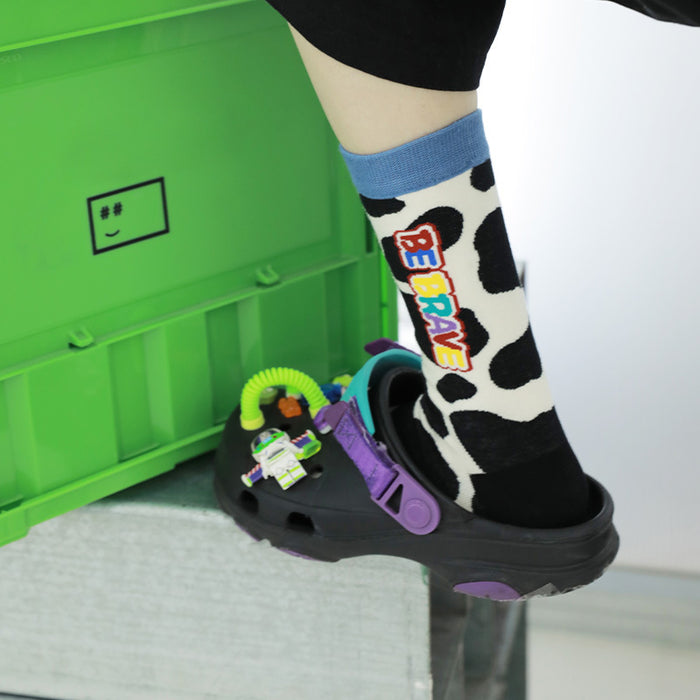 Wholesale Socks Cotton Cows Spotted Cartoon Cute MOQ≥3 JDC-SK-XunaH001