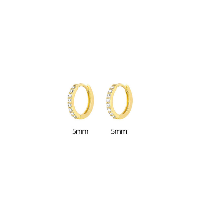 Jewelry WholesaleWholesale row drill zircon round earrings JDC-ES-Caos012 Earrings 曹适 %variant_option1% %variant_option2% %variant_option3%  Factory Price JoyasDeChina Joyas De China