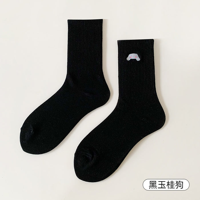 Wholesale Socks Cotton Cute Cartoon Embroidery Socks (S) JDC-SK-RCM001