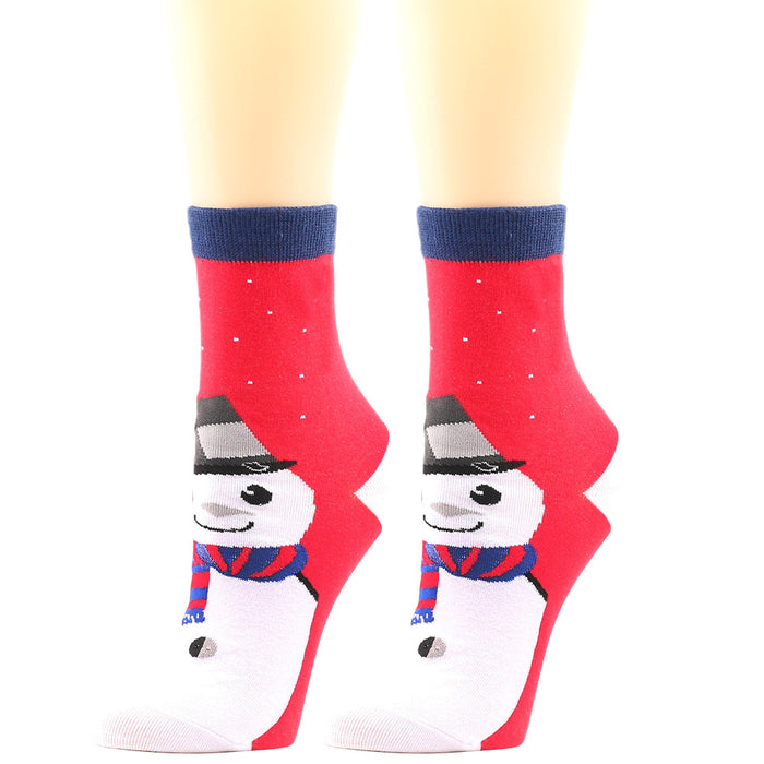 Wholesale Socks Polyester Christmas Santa Claus Elk MOQ≥3 JDC-SK-XQ020