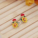 Jewelry WholesaleWholesale S925 color glazed flower alloy earrings JDC-ES-XuanY003 Earrings 宣妍 %variant_option1% %variant_option2% %variant_option3%  Factory Price JoyasDeChina Joyas De China