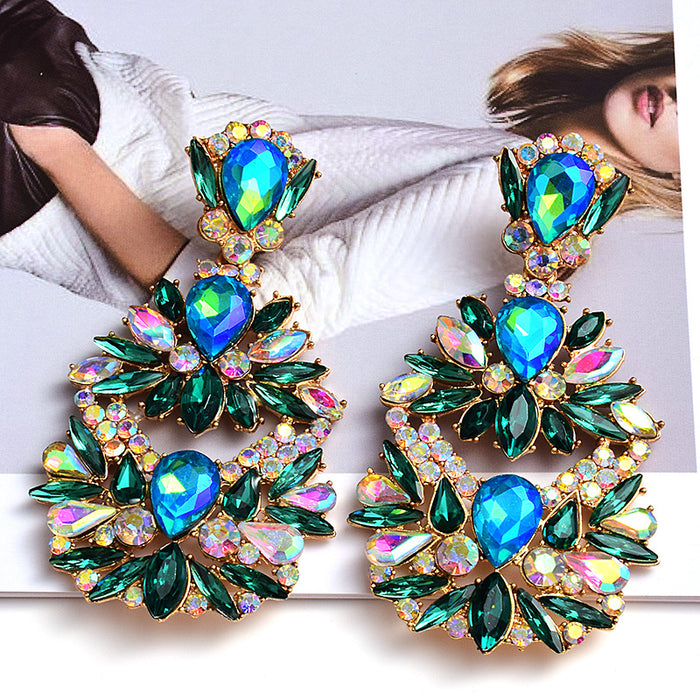 Jewelry WholesaleWholesale Color Rhinestone Crystal Irregular Earrings JDC-ES-SK098 Earrings 深刻 %variant_option1% %variant_option2% %variant_option3%  Factory Price JoyasDeChina Joyas De China