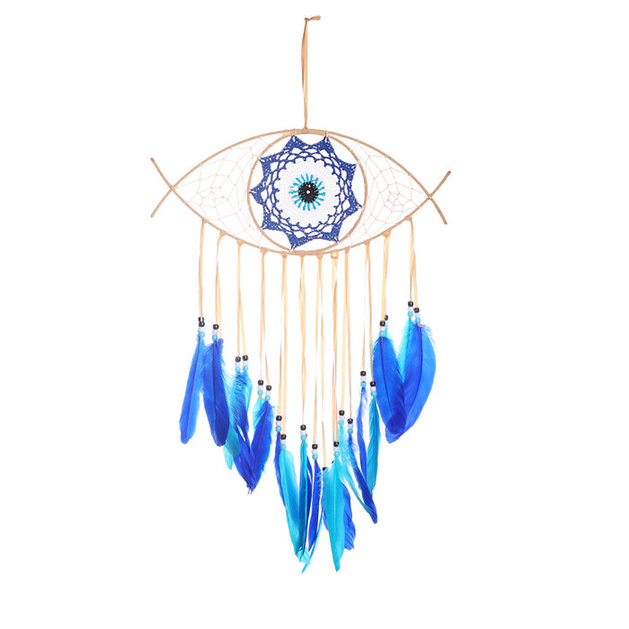 Wholesale Devil's Eye Feather Dreamcatcher MOQ≥2 JDC-DC-RXin003