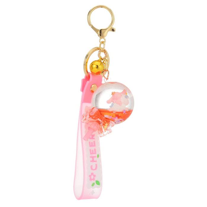 Jewelry WholesaleWholesale new acrylic into oil quicksand lollipop keychain JDC-KC-Woan005 Keychains 沃安 %variant_option1% %variant_option2% %variant_option3%  Factory Price JoyasDeChina Joyas De China