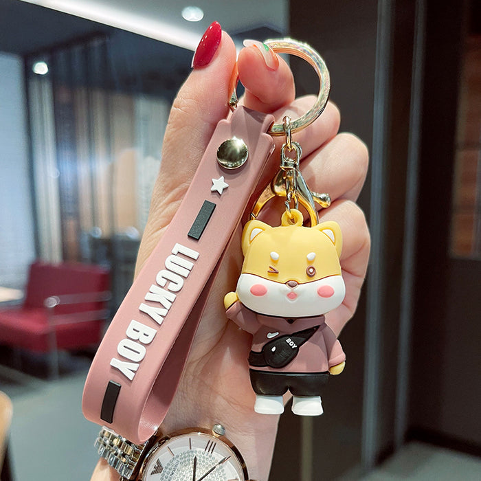 Jewelry WholesaleWholesale cartoon Achai animal soft glue doll keychain JDC-KC-GSXM065 Keychains 萌叙 %variant_option1% %variant_option2% %variant_option3%  Factory Price JoyasDeChina Joyas De China