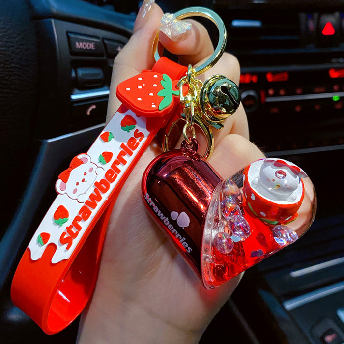 Jewelry WholesaleWholesale Creative Oil Rotating Love Capsule Keychain JDC-KC-Yaoyun010 Keychains 瑶韵 %variant_option1% %variant_option2% %variant_option3%  Factory Price JoyasDeChina Joyas De China