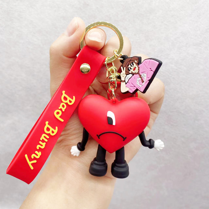 Wholesale Keychains Hardware PVC Cartoon Cute MOQ≥2 JDC-KC-MuYan001