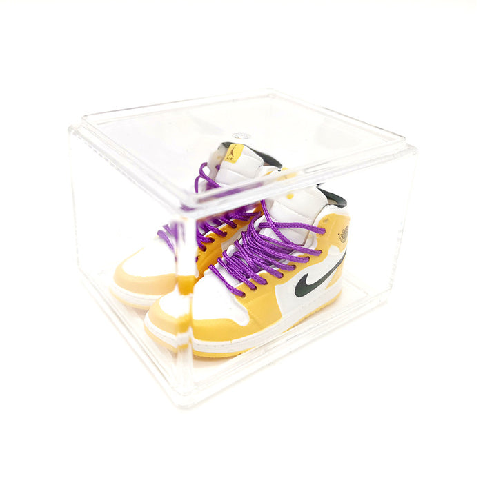 Wholesale Enamel Sneakers Plastic Transparent Box Keychains Ornaments JDC-KC-TuoH008